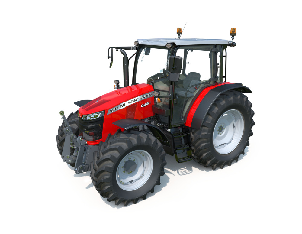 Nouvelle gamme de tracteurs Massey Ferguson MF 5700 M animée par une motorisation répondant à la norme Stage V 