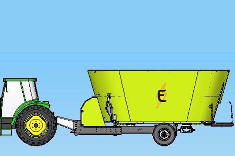 Nourrir les bêtes avec la Storti T2E électrique